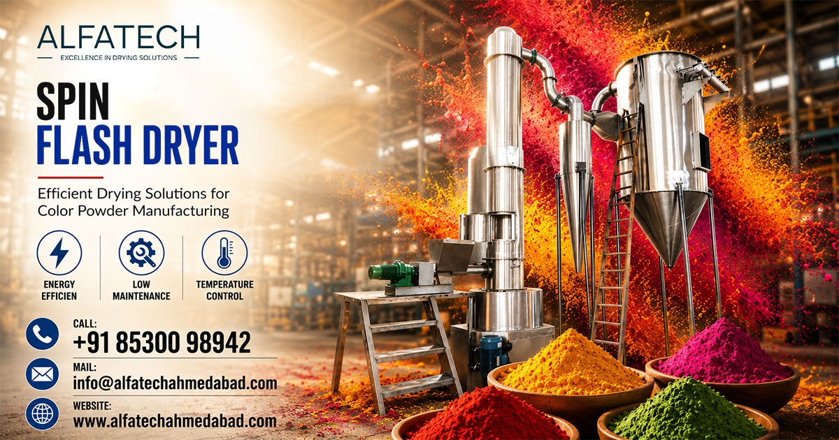 Spin Flash Dryer for Gulaal and Color Powder in Uttar Pradesh