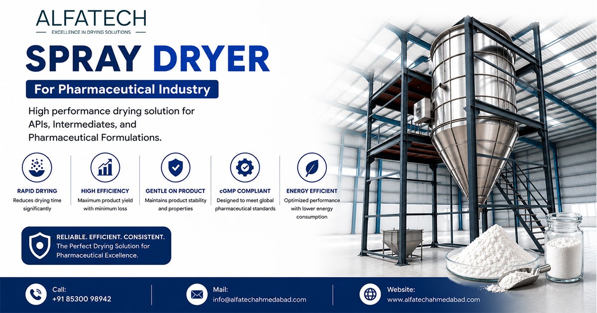 Spray Dryer for Pharmaceutical Industry in Telangana