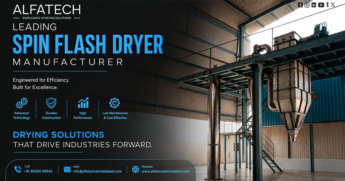 Spin Flash Dryer Manufacturer in India