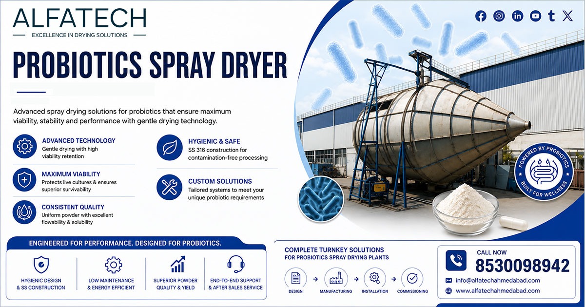 Probiotics Spray Dryer in Karnataka  