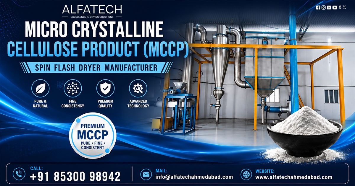 MCCP Spin Flash Dryer Manufacturer in India