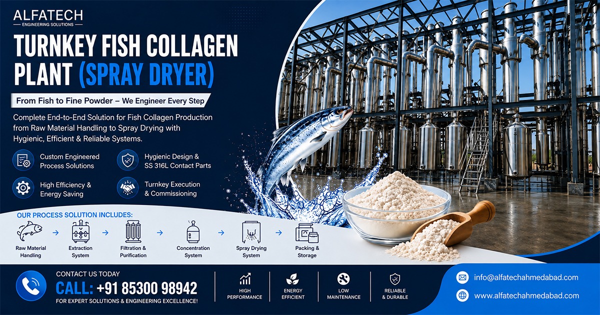 Leading Fish Collagen Spray Dryer Manufacturer in India