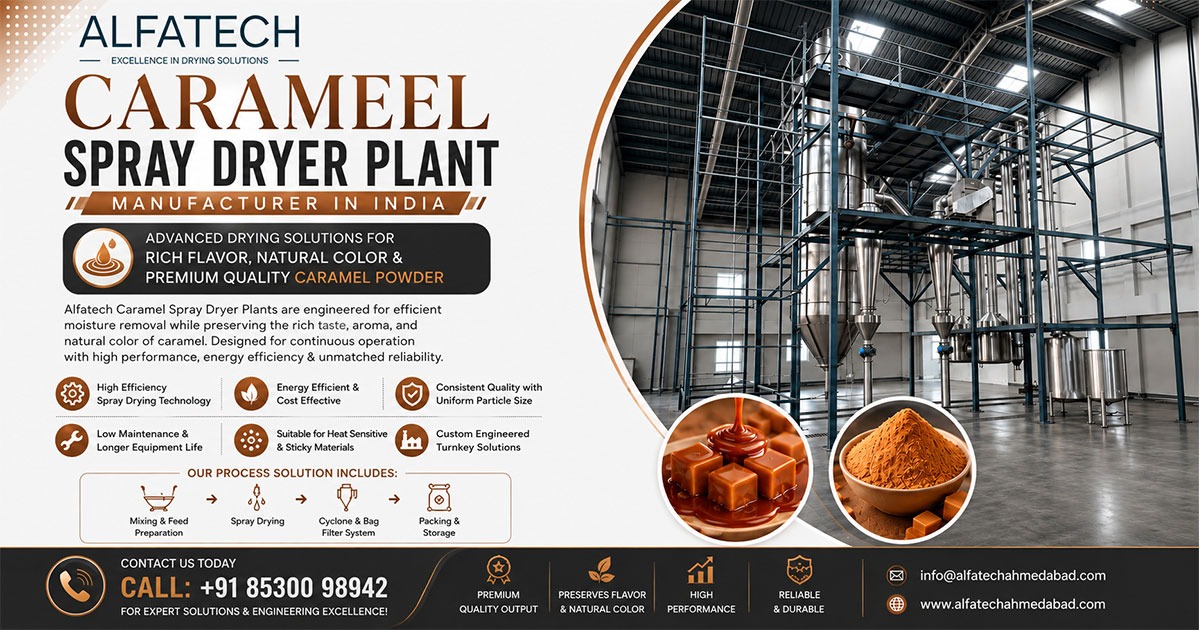 Caramel Spray Dryer Plant in India
