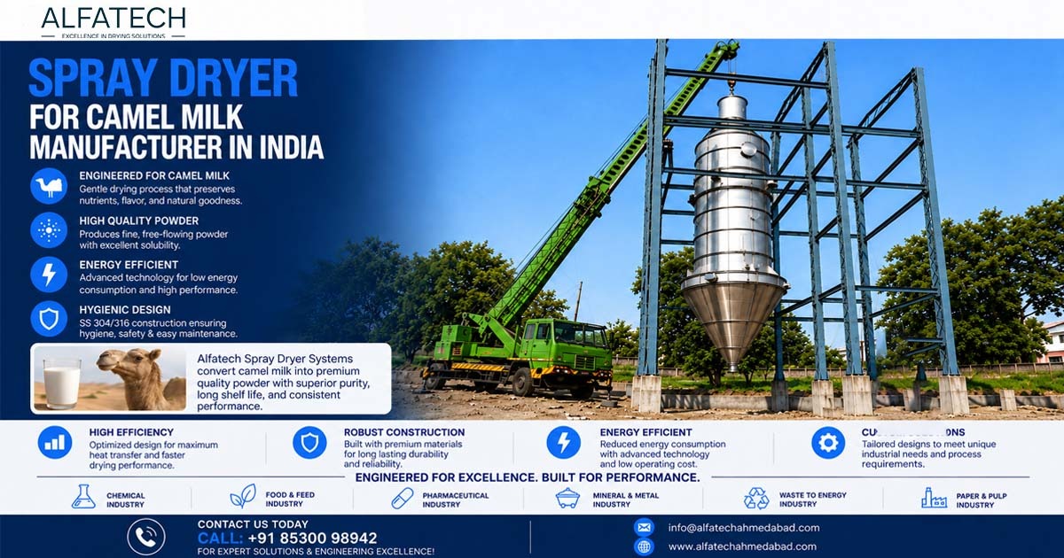 Spray Dryer for Camel Milk in India