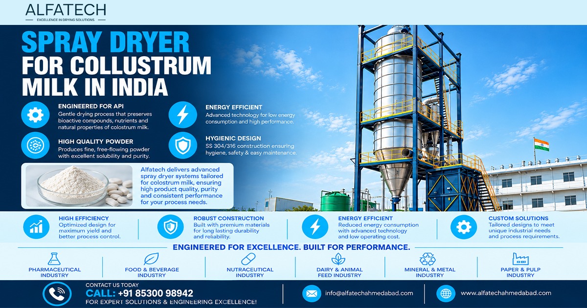 Spray Dryer for Colostrum Milk in India